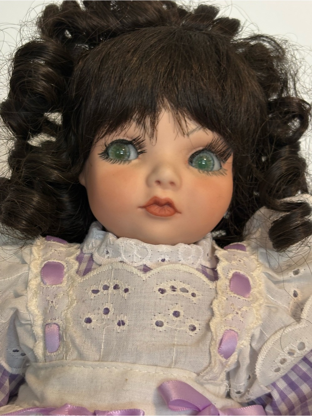 Cuties Handmade Artist Doll Shy Violet by Gloria Davies 1996 “Shy Violet” - Picture 9 of 15